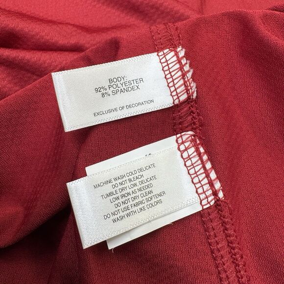 NEW Nebraska Huskers Cutter & Buck WOMENS Prospect Polo Shirt Scarlet LG - Picture 8 of 11